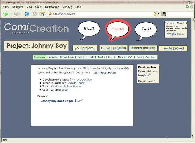 قم بتنزيل أداة الويب أو تطبيق الويب c3ms - Comic Creation CMS للتشغيل في Linux عبر الإنترنت