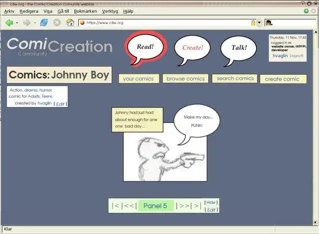 دانلود ابزار وب یا برنامه وب c3ms - Comic Creation CMS برای اجرا در لینوکس به صورت آنلاین