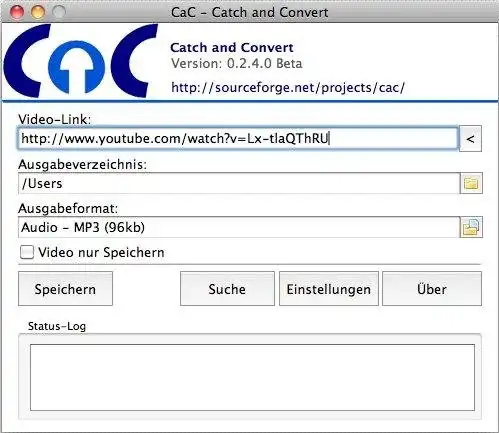 Загрузите веб-инструмент или веб-приложение CaC - Catch And Convert