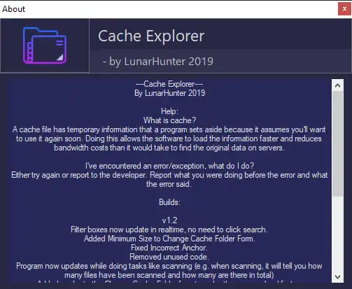 ওয়েব টুল বা ওয়েব অ্যাপ CacheExplorer ডাউনলোড করুন