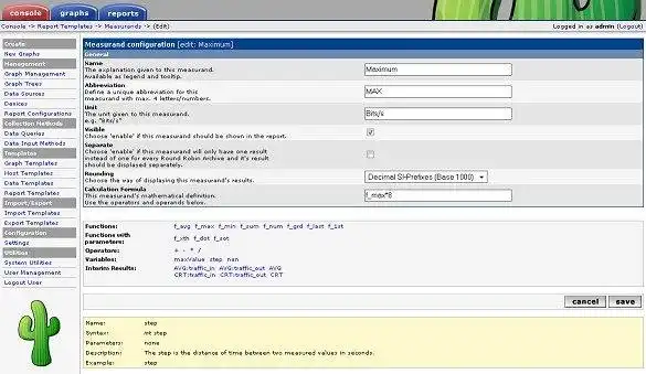 下载网络工具或网络应用程序 Cacti-ReportIt