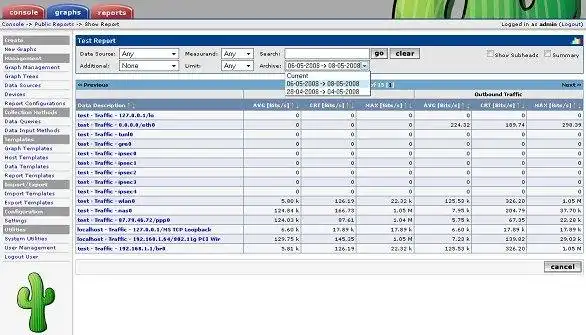下载网络工具或网络应用程序 Cacti-ReportIt