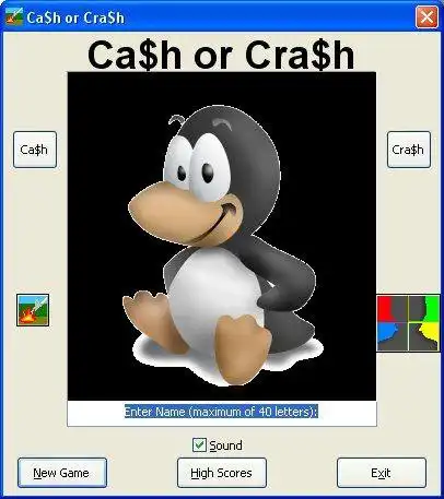 Mag-download ng web tool o web app na Ca$h o Cra$h para tumakbo sa Linux online