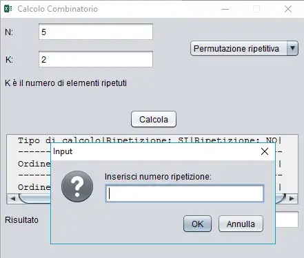 Download web tool or web app CalcoloCombinatorio-Java to run in Linux online