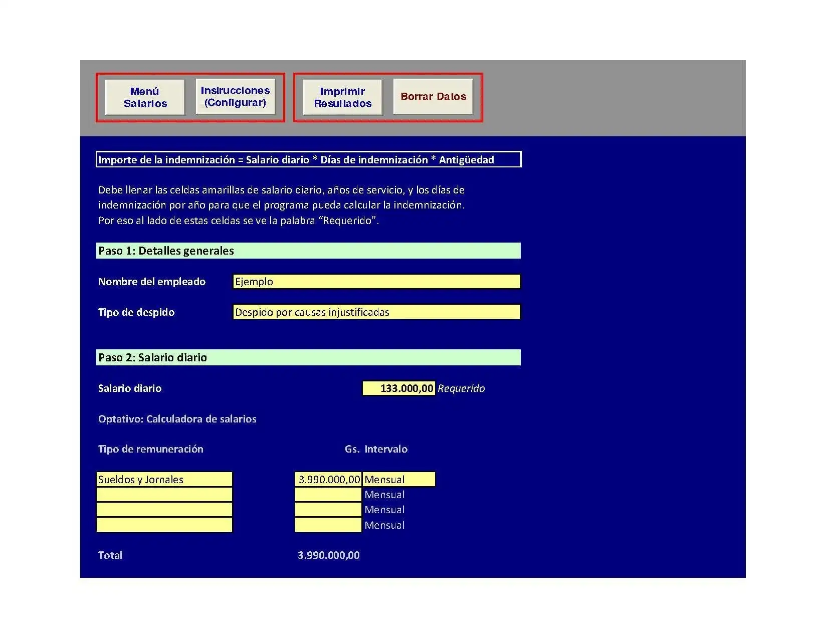 Download web tool or web app Calculadora de Sueldos y Salarios