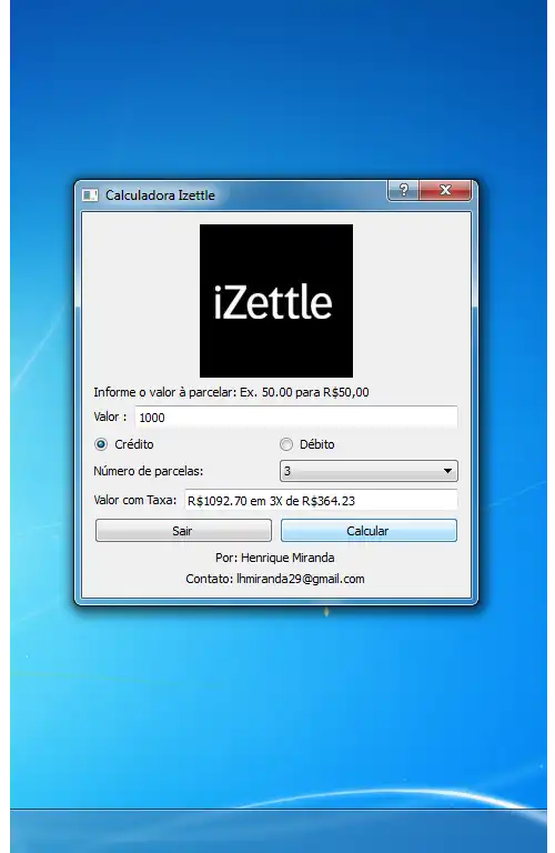 Download web tool or web app Calculadora Izettle