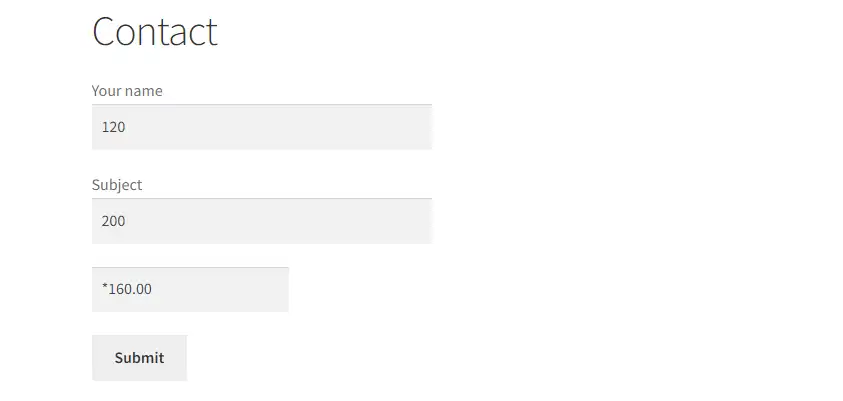 Téléchargez un outil Web ou une application Web Calcul pour le formulaire de contact 7