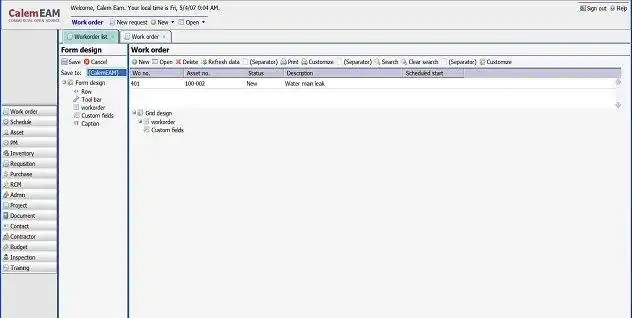 Download web tool or web app CalemEAM - Open Source EAM/CMMS