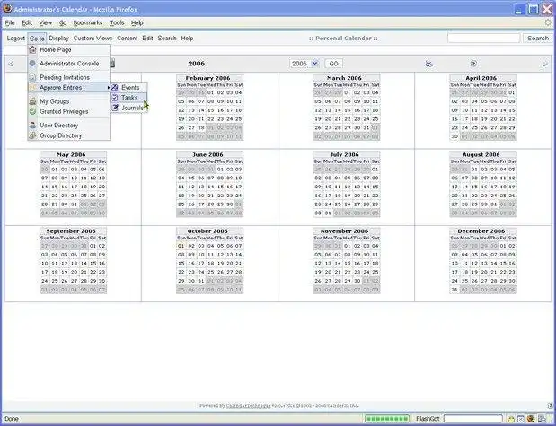Download web tool or web app CalendarTechnique