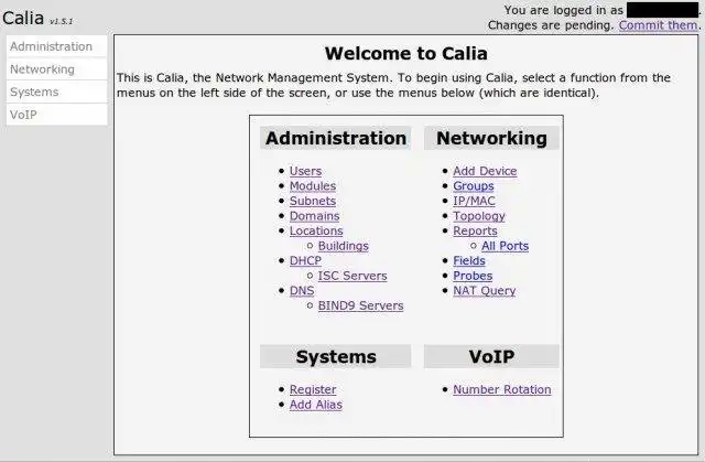 Unduh alat web atau aplikasi web Calia