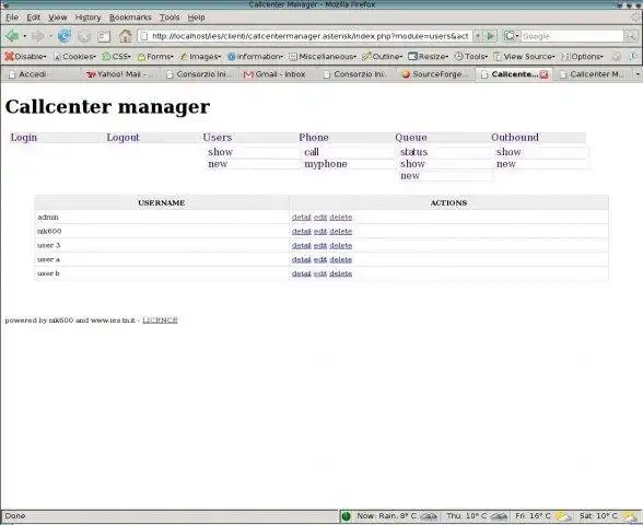 Download web tool or web app Callcenter manager for asterisk