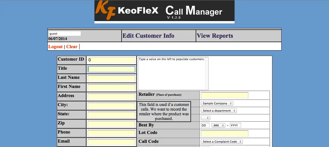 Download web tool or web app Call Manager DK
