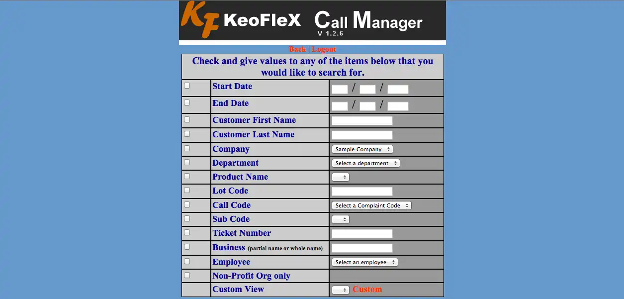 Download web tool or web app Call Manager DK