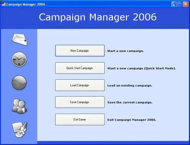 Mag-download ng web tool o web app Campaign Manager 2006 para tumakbo sa Windows online sa Linux online