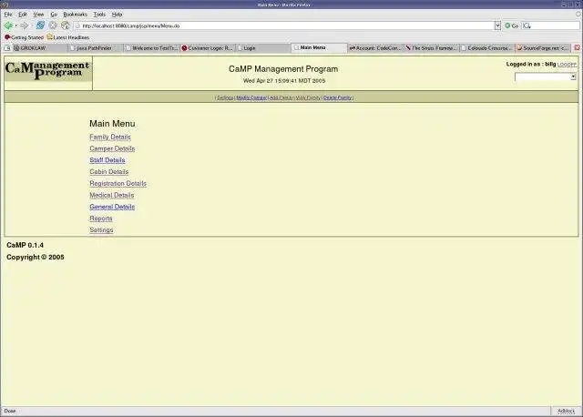 Download web tool or web app campSoft