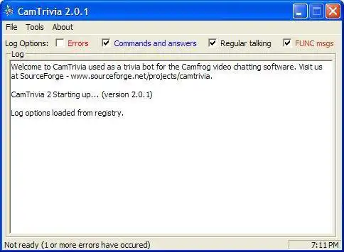 Download web tool or web app CamTrivia Server