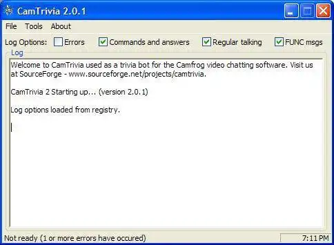 Download web tool or web app CamTrivia Server