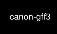 Run canon-gff3 in OnWorks free hosting provider over Ubuntu Online, Fedora Online, Windows online emulator or MAC OS online emulator