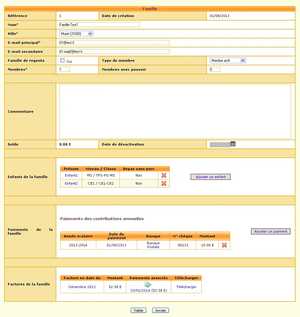 Télécharger l'outil Web ou l'application Web Cantine Calandreta