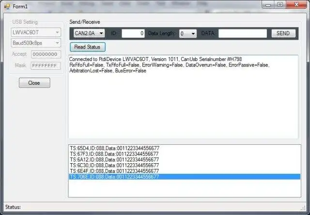 Laden Sie das Web-Tool oder die Web-App CANUSB Library herunter, die in C# geschrieben ist.