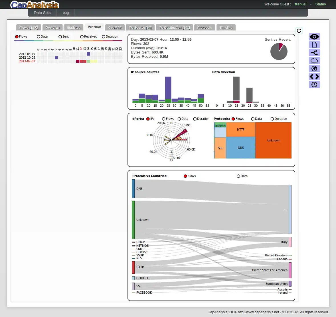 Mag-download ng web tool o web app CapAnalysis