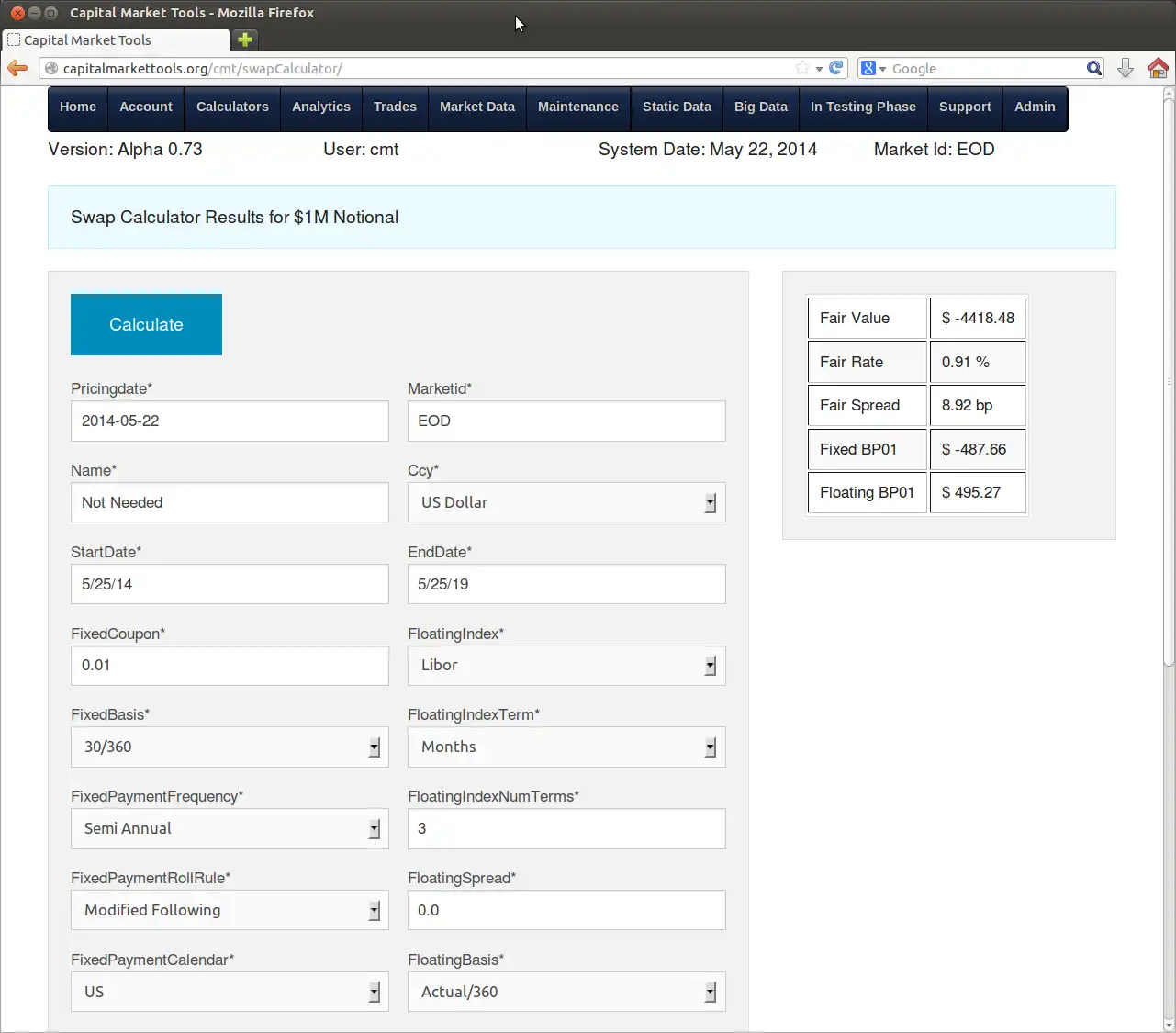 Download web tool or web app Capital Market Tools