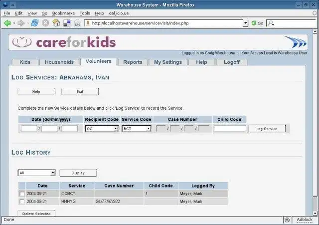 Download web tool or web app Care For Kids