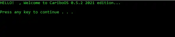 Download web tool or web app CariboOS 0.5.2