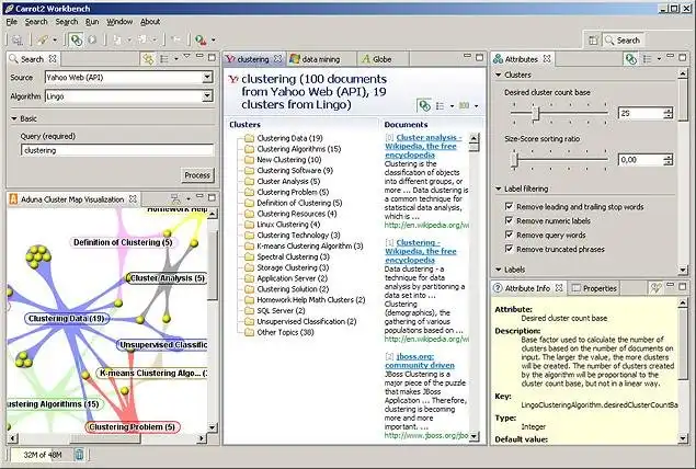 Laden Sie das Web-Tool oder die Web-App Carrot2 herunter