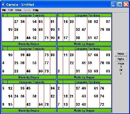 Download web tool or web app Cartelle Tombola to run in Linux online