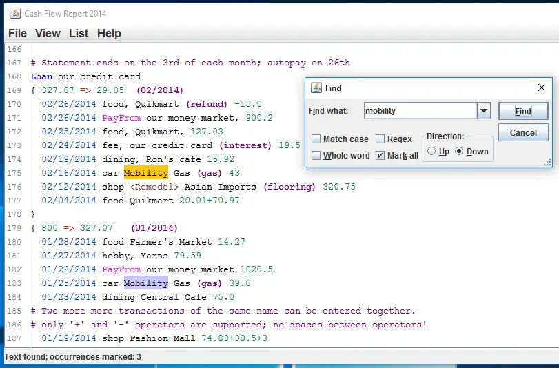 Download webtool of webapp Cash Flow