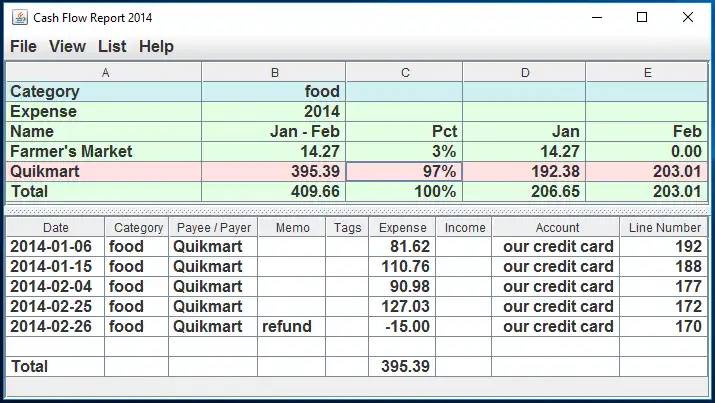 Download web tool or web app Cash Flow