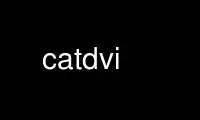 Запустите catdvi в бесплатном хостинг-провайдере OnWorks через Ubuntu Online, Fedora Online, онлайн-эмулятор Windows или онлайн-эмулятор MAC OS