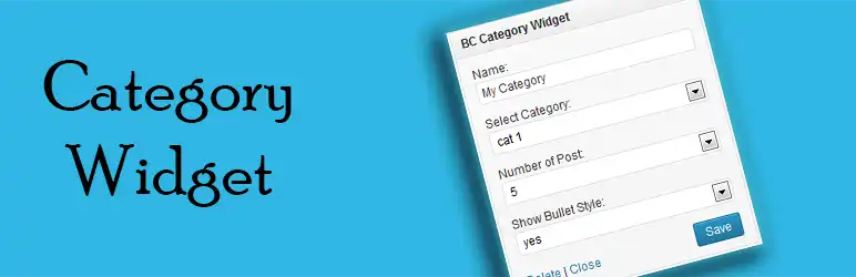 Download web tool or web app Category Widget