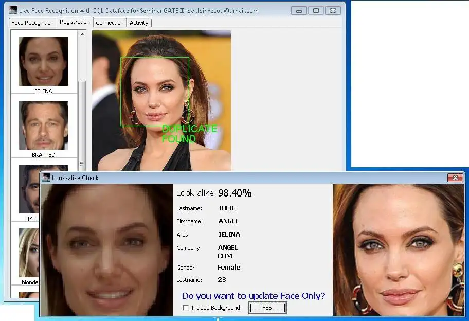 ابزار وب یا برنامه وب C++Builder Face Recognizer را دانلود کنید