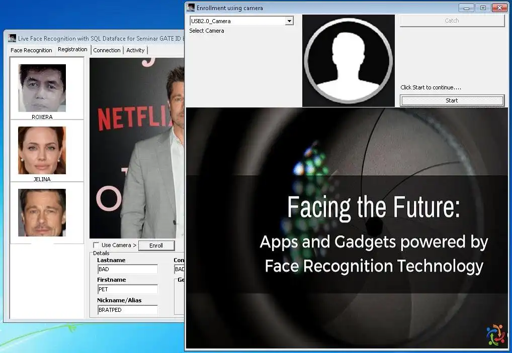 ابزار وب یا برنامه وب C++Builder Face Recognizer را دانلود کنید