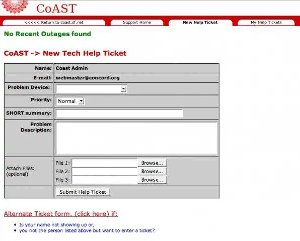 Download web tool or web app Cc Asset, Software, and Tickets (CoAST)