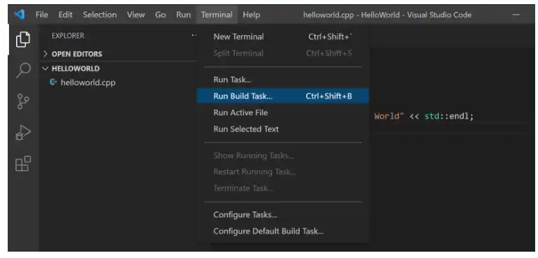 ดาวน์โหลดเครื่องมือเว็บหรือเว็บแอป C/C++ สำหรับ Visual Studio Code