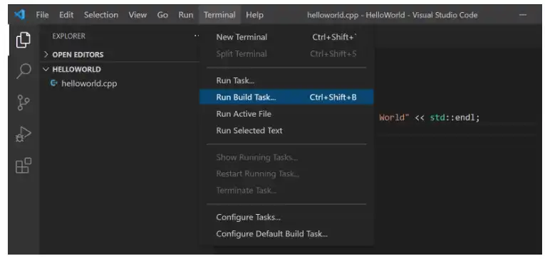 Scarica lo strumento Web o l'app Web C/C++ per Visual Studio Code