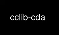 Execute cclib-cda no provedor de hospedagem gratuita OnWorks no Ubuntu Online, Fedora Online, emulador online do Windows ou emulador online do MAC OS