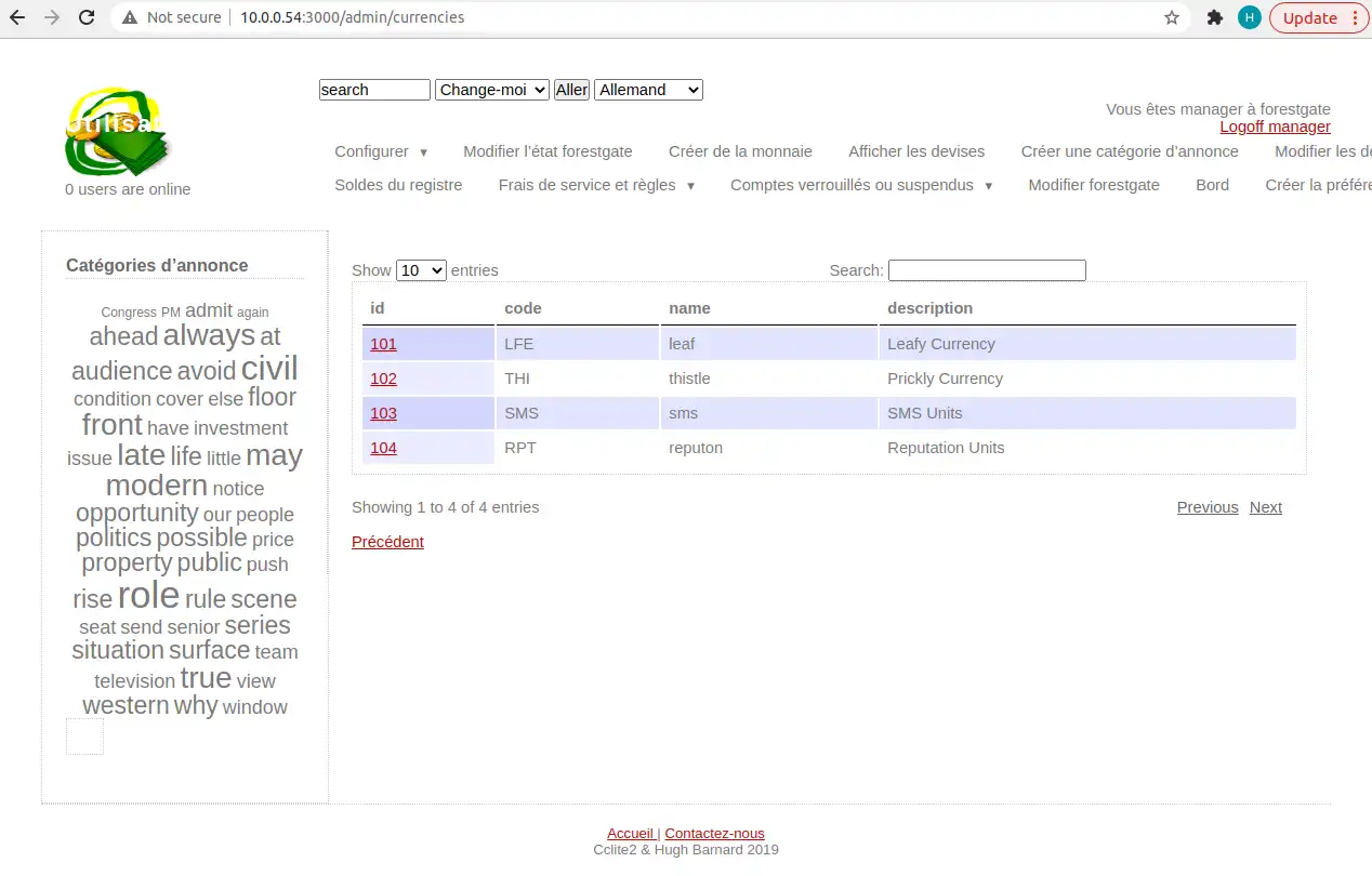 Download web tool or web app Cclite2