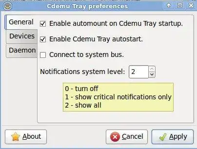 Download web tool or web app Cdemu Tray