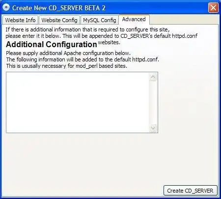 Завантажте веб-інструмент або веб-програму CD_SERVER