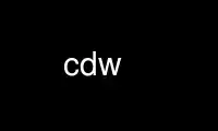 Run cdw in OnWorks free hosting provider over Ubuntu Online, Fedora Online, Windows online emulator or MAC OS online emulator