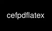 Rulați cefpdflatex în furnizorul de găzduire gratuit OnWorks prin Ubuntu Online, Fedora Online, emulator online Windows sau emulator online MAC OS