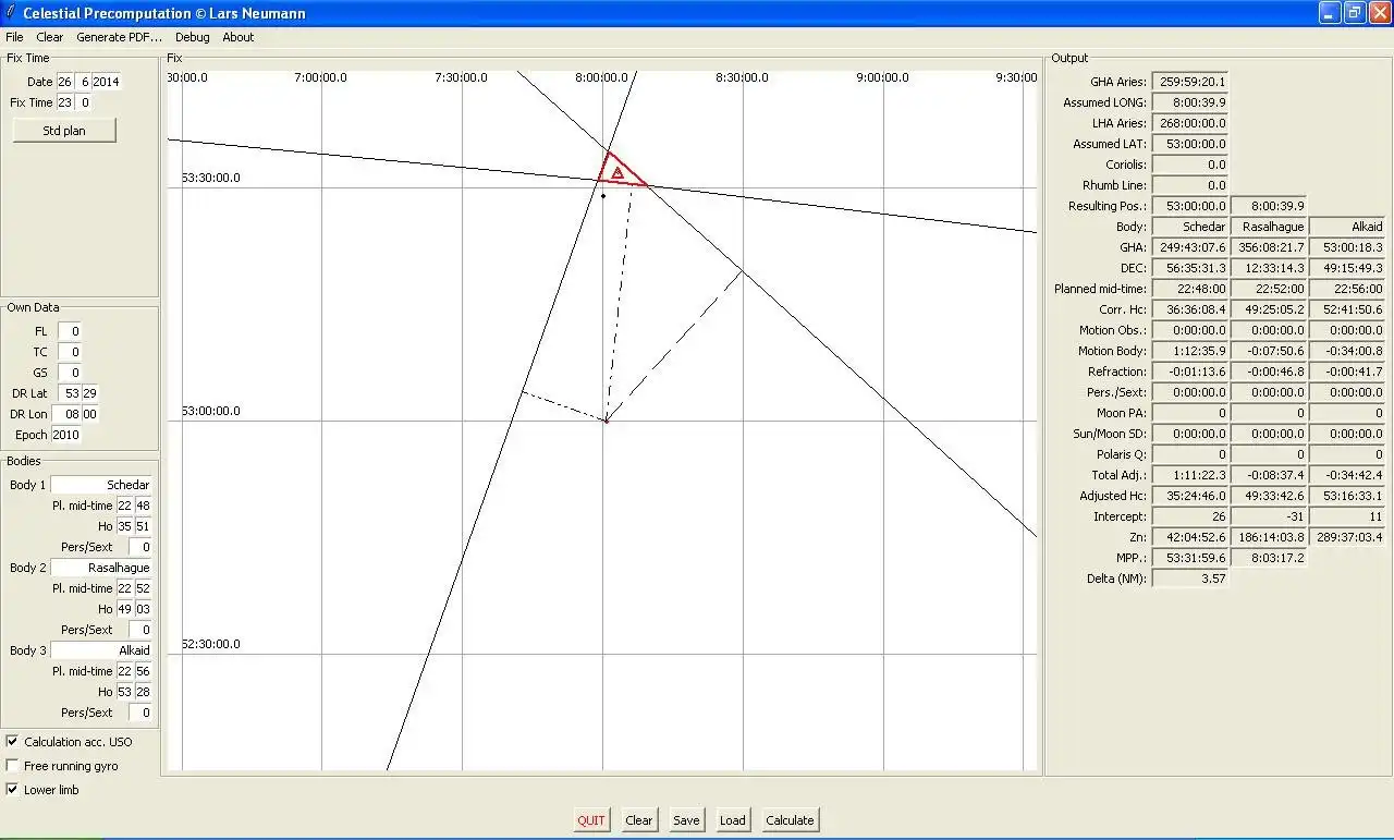 Download web tool or web app Celestial Precomputation