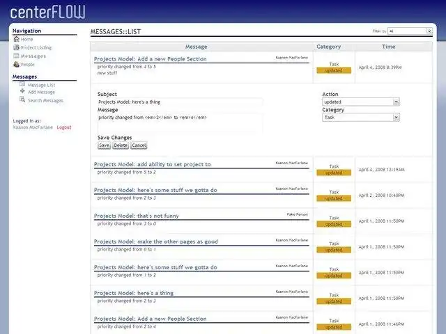 Download web tool or web app CenterFlow