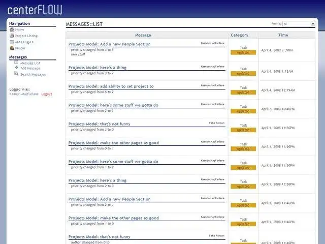 Web aracını veya web uygulamasını indirin CenterFlow