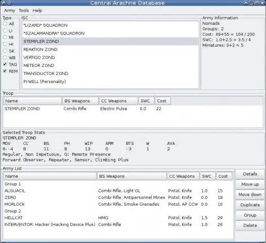 Download web tool or web app Central Arachne Database to run in Linux online