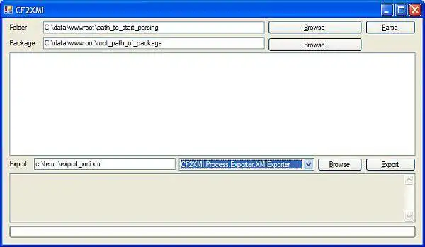 Download web tool or web app CFM / CFC 2 XMI : Coldfusion to UML